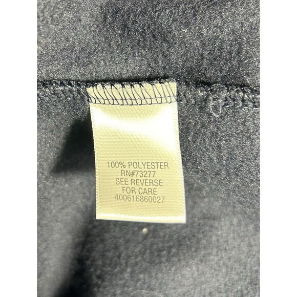 Croft And Barrow Fleece 1/4 Zip Pullover Size 3XLT Navy Blue Soft Thick - Picture 8 of 8